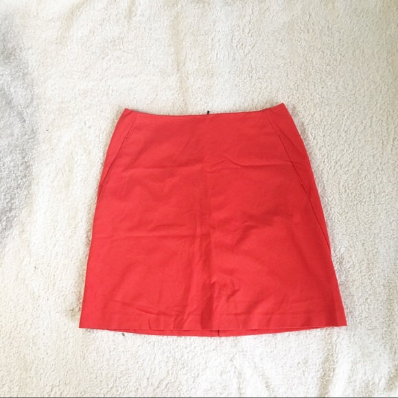 SOLD! CAbi Fiery Red Ponte Knit Skirt 10 A Line - Picture 2 of 8